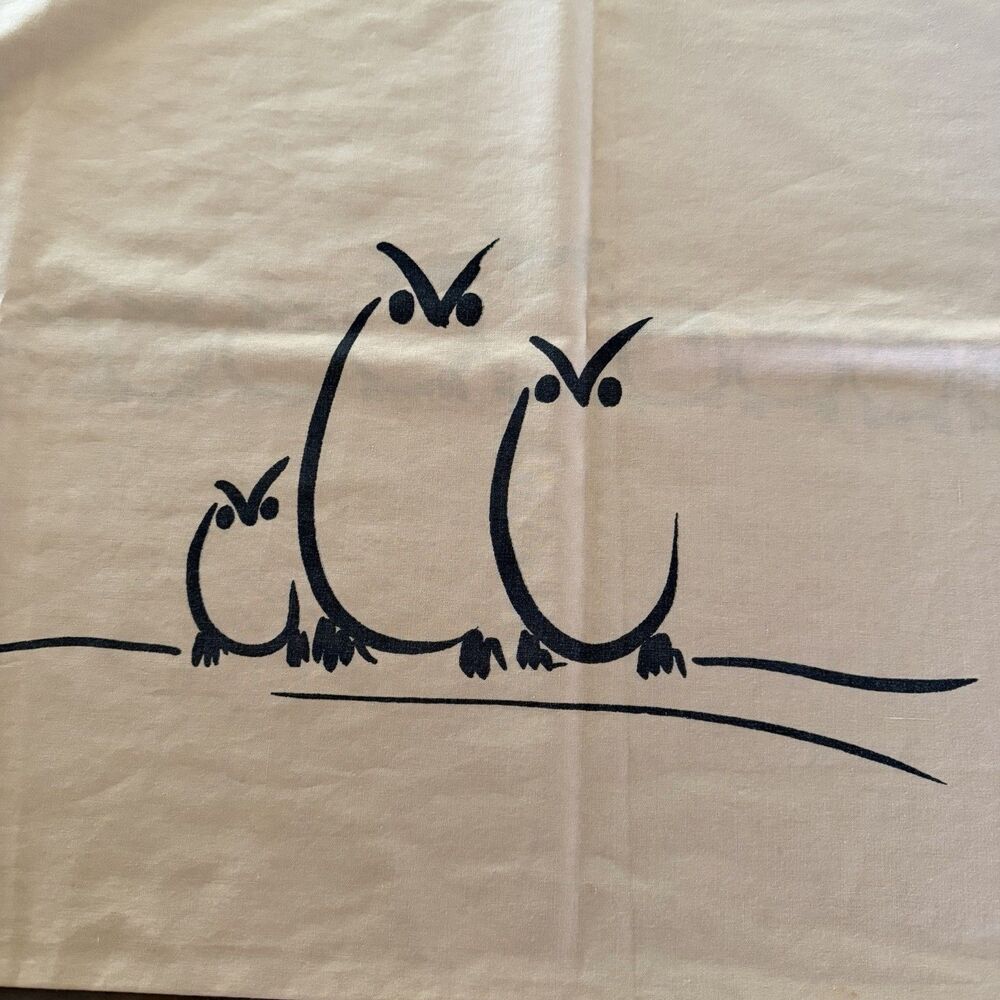 Vintage Alex West Owl Pillowcase Springmaid King